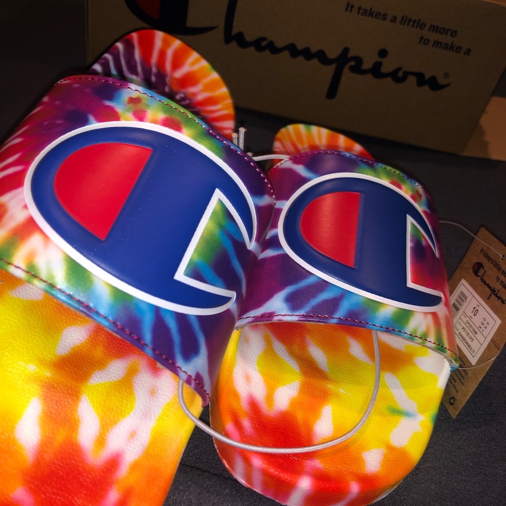 Tye-Dye Champion Slides
